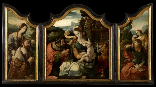 Aertgen Claesz. van Leyden - Triptych of Count Henry III of Nassau - Royal Museum of Fine Arts Antwerp 977-979