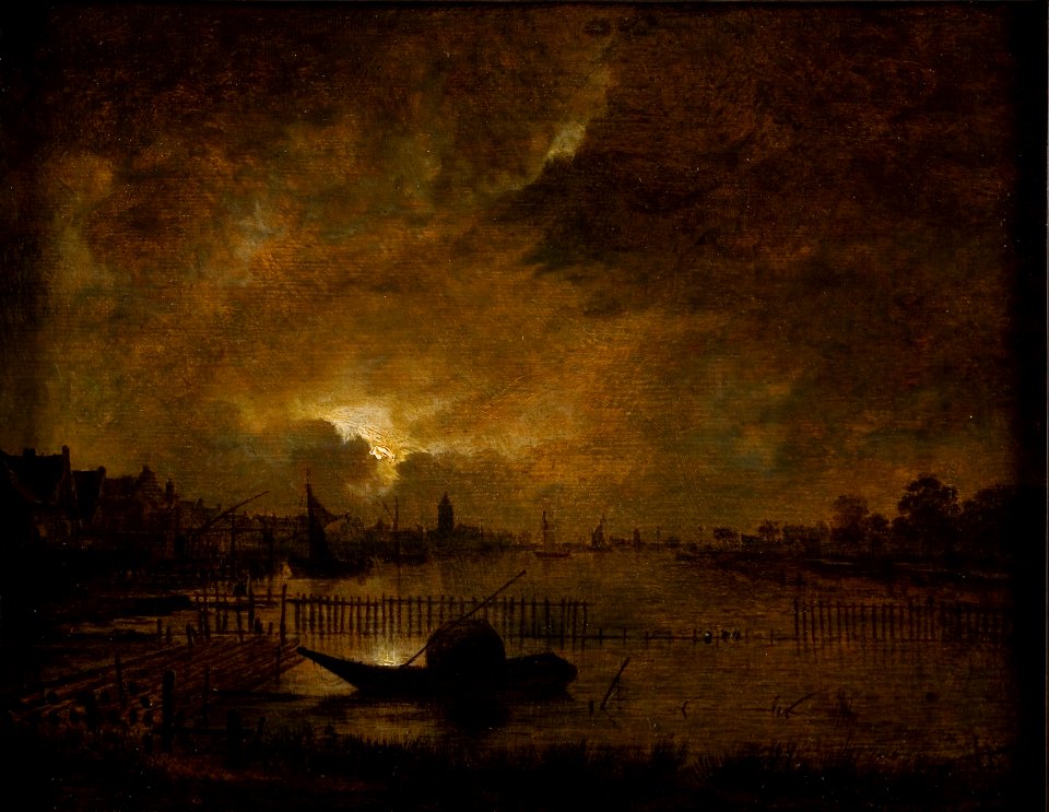 Aert van der Neer - Maanlandschap - 0076 - Rijksmuseum Twenthe