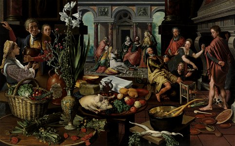 Pieter Aertsen - Christ in the House of Martha and Mary - Google Art Project