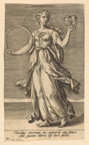 Aeternitas print by Philip Galle, S.I 1714, Prints Department, Royal Library of Belgium
