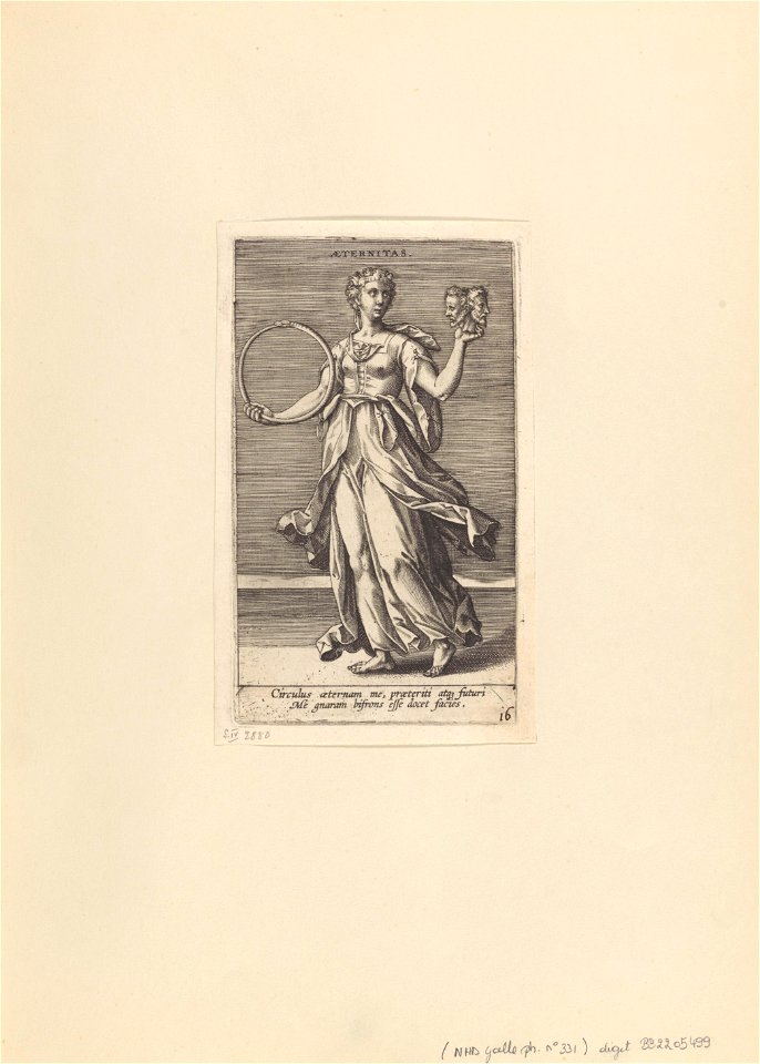 Aeternitas print by Philip Galle, S.IV 2880, Prints Department, Royal Library of Belgium