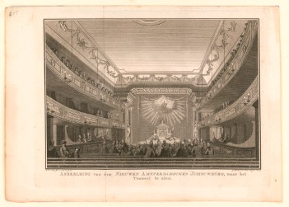 Afbeelding van den nieuwen Amsterdamschen schouwburg, naar het Tooneel te zien LCCN2004669516
