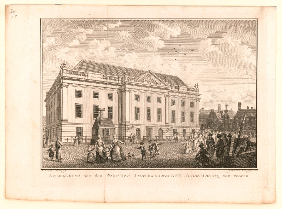 Afbeelding van den nieuwen Amsterdamschen schouwburg, van vooren LCCN2004669517