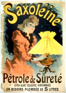 Affiche pour le pétrole de sûreté Saxoléine