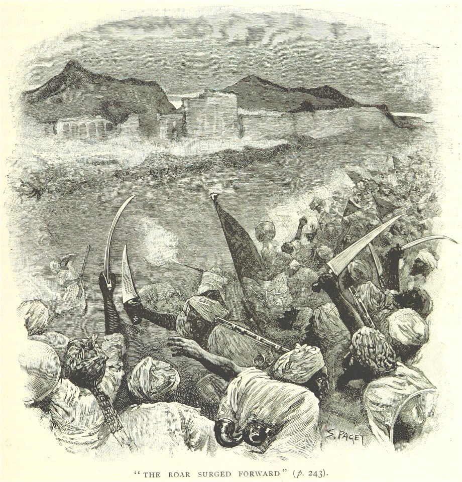 Afghan charge at Sherpur Cantonment