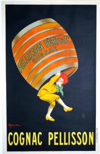 Affiche Cognac Pellisson. Free illustration for personal and commercial use.