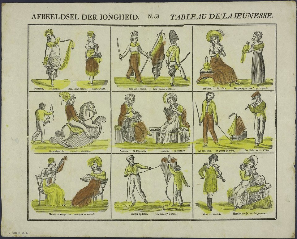 Afbeeldsel der jongheid-Catchpenny print-Borms 0194