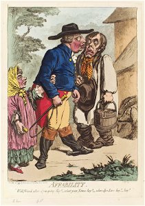 Affability' (Charlotte Sophia of Mecklenburg-Strelitz; King George III) by James Gillray