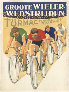 Affiche voor wielerwedstrijden