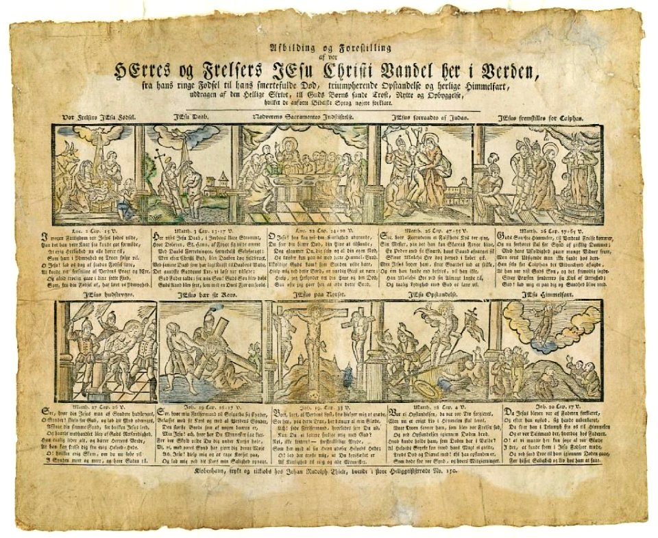 Afbildning og Forestilling af vor HErres og Frelsers JEsu Christi Vandel her i Verden object100