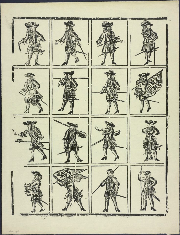 Afbeeldingen van soldaten-Catchpenny print-Borms 0359