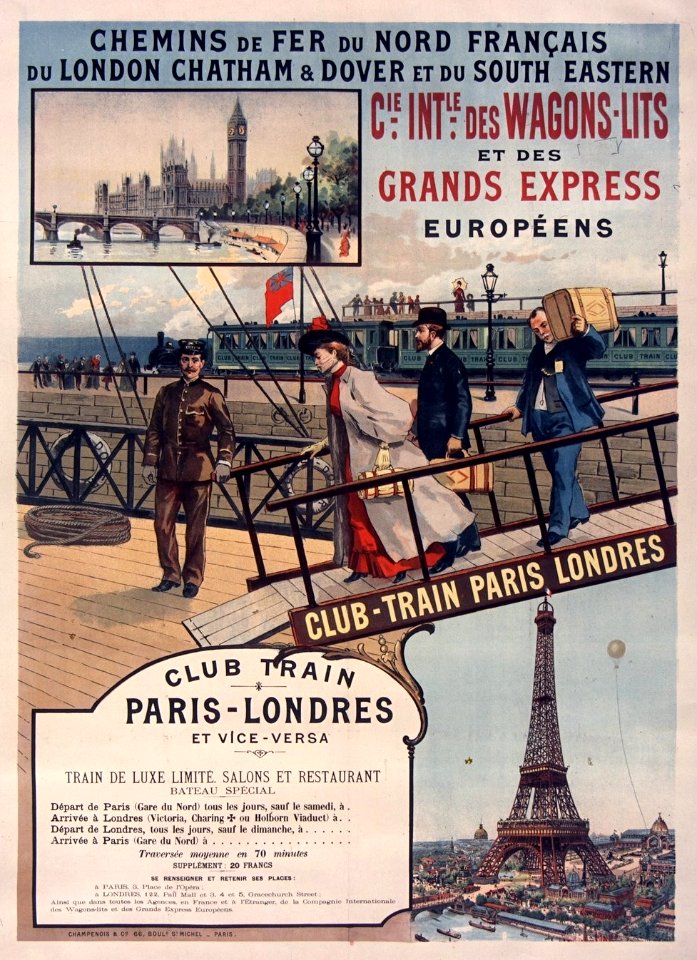 Affiche de promotion du Club Train (1895)