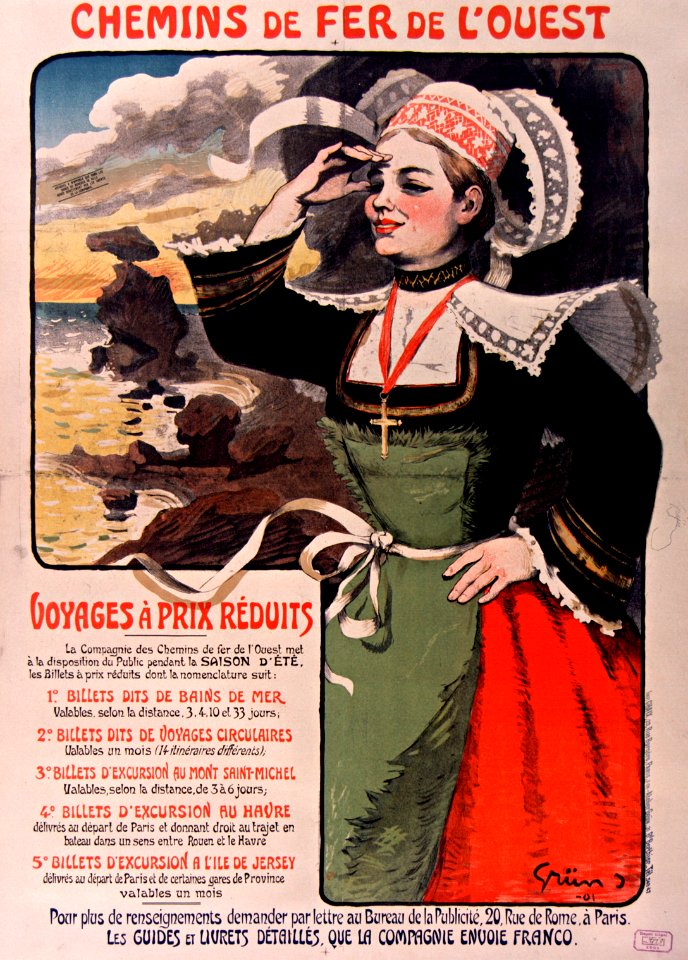 Affiche Ouest Grün 1901