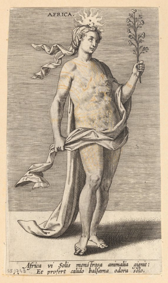 Africa print by Philip Galle, S.I 1742, Prints Department, Royal Library of Belgium