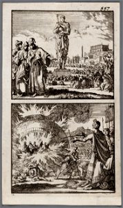Afgodsbeeld van Nebucadnezar, Drie jongelingen in de oven, objectnr A 48081