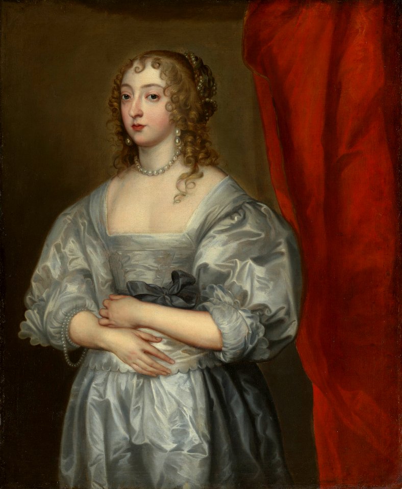 After Anthony van Dyck (1599-1641) - Katherine Howard, Lady D'Aubigny (d.1650) - RCIN 401360 - Royal Collection