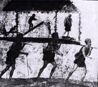 Affresco di una processione di falegnami, Bottega del Profumiere, Pompei (I secolo d.C.)