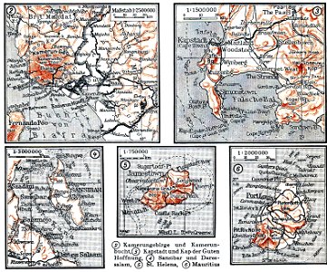 Africa's places in Brockhaus