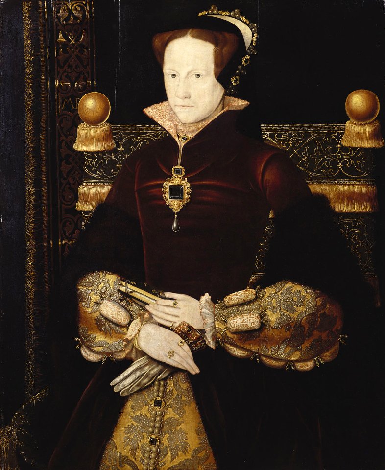 After Anthonis Mor (1512-16-c. 1576) - Mary I (1516-58) - RCIN 404442 - Royal Collection