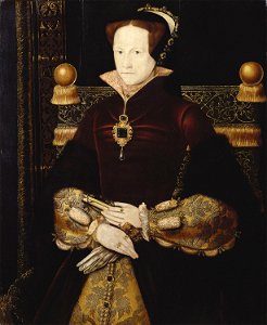 After Anthonis Mor (1512-16-c. 1576) - Mary I (1516-58) - RCIN 404442 - Royal Collection