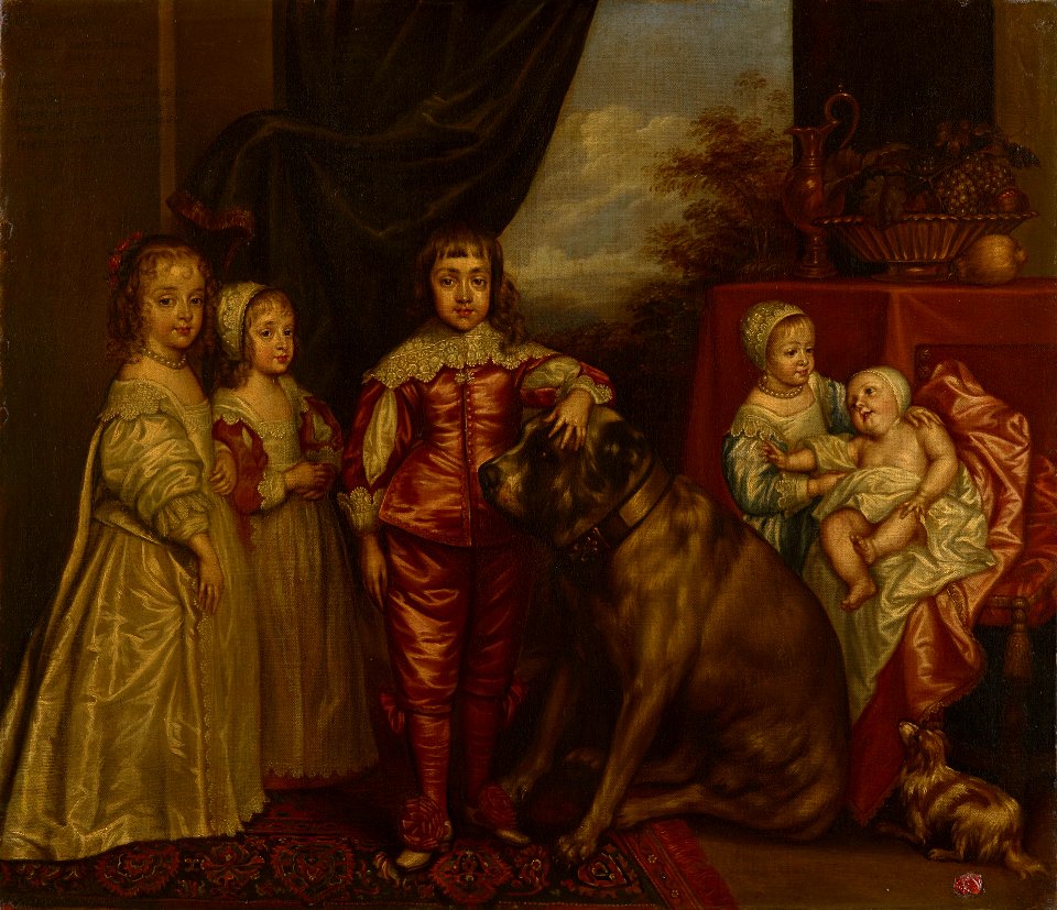 After Anthony van Dyck (1599-1641) - The five eldest children of Charles I - RCIN 403233 - Royal Collection