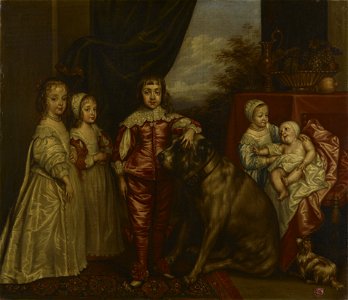 After Anthony van Dyck (1599-1641) - The five eldest children of Charles I - RCIN 403233 - Royal Collection