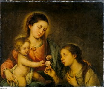 After Bartolomé-Esteban Murillo - The Virgin and Child with Saint Rose of Viterbo, P104