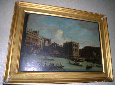 After Canaletto (Venice 1697-Venice 1768) - Venice, The Rialto Bridge from the north - RCIN 400887 - Royal Collection