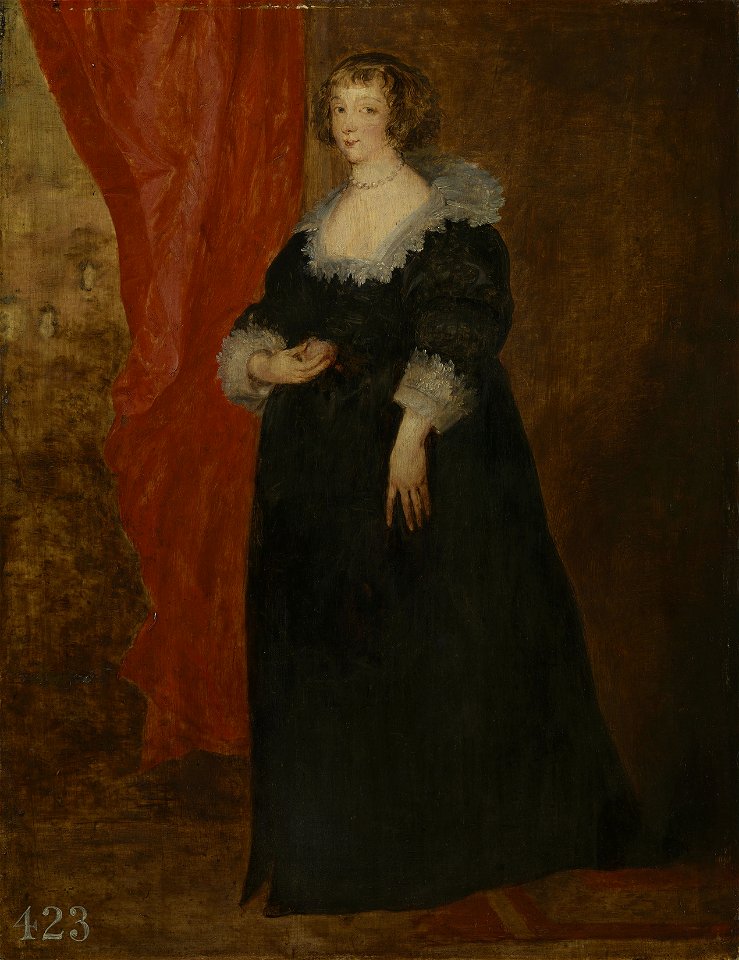 After Anthony van Dyck (1599-1641) - Margaret of Lorraine, Duchess of Orléans (1615-1672) - RCIN 403009 - Royal Collection