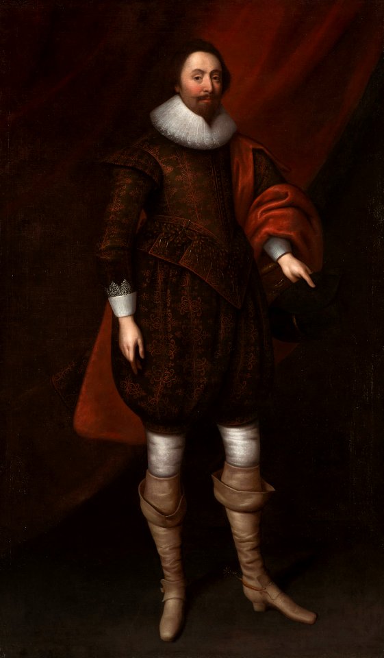 After Daniel Mytens (c. 1590-1647) - James Hamilton, 2nd Marquess of Hamilton (1589-1625)^ - RCIN 401184 - Royal Collection