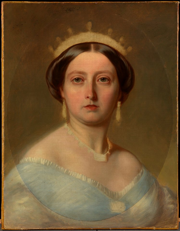 After Franz Xaver Winterhalter (1805-73) - Queen Victoria (1819-1901) - RCIN 408948 - Royal Collection