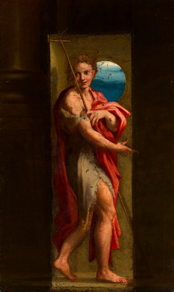 After Antonio Allegri Correggio (c. 1489-1534) - Saint John the Baptist - RCIN 400120 - Royal Collection