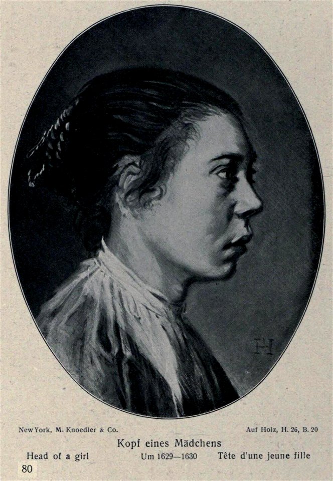 After Frans Hals - portrait of a girl facing right - KdK 80