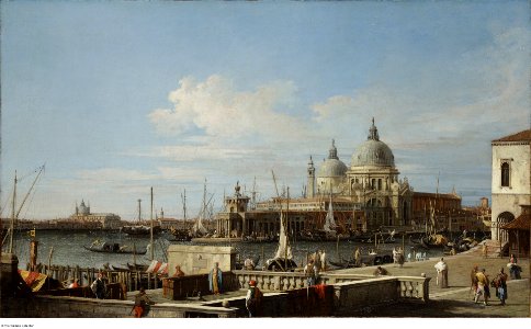 After Canaletto - Venice the Dogana and Santa Maria della Salute from the Molo, c. 1740 - 1760