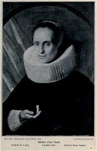 After Frans Hals - portrait of a woman in a ruff collar - KdK5