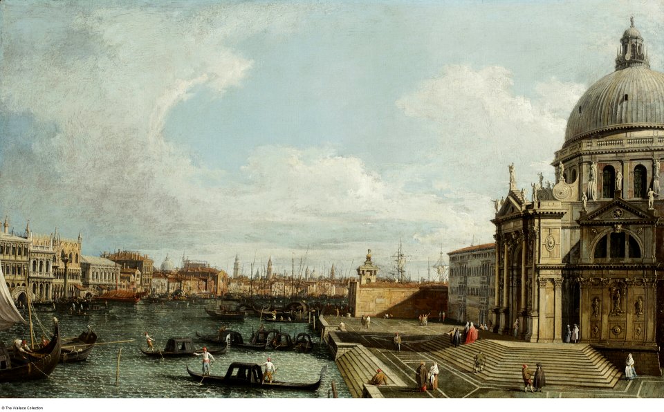 After Canaletto - Venice the Grand Canal with Santa Maria della Salute towards the Riva degli Schiavoni, c. 1734 - 1762, P495