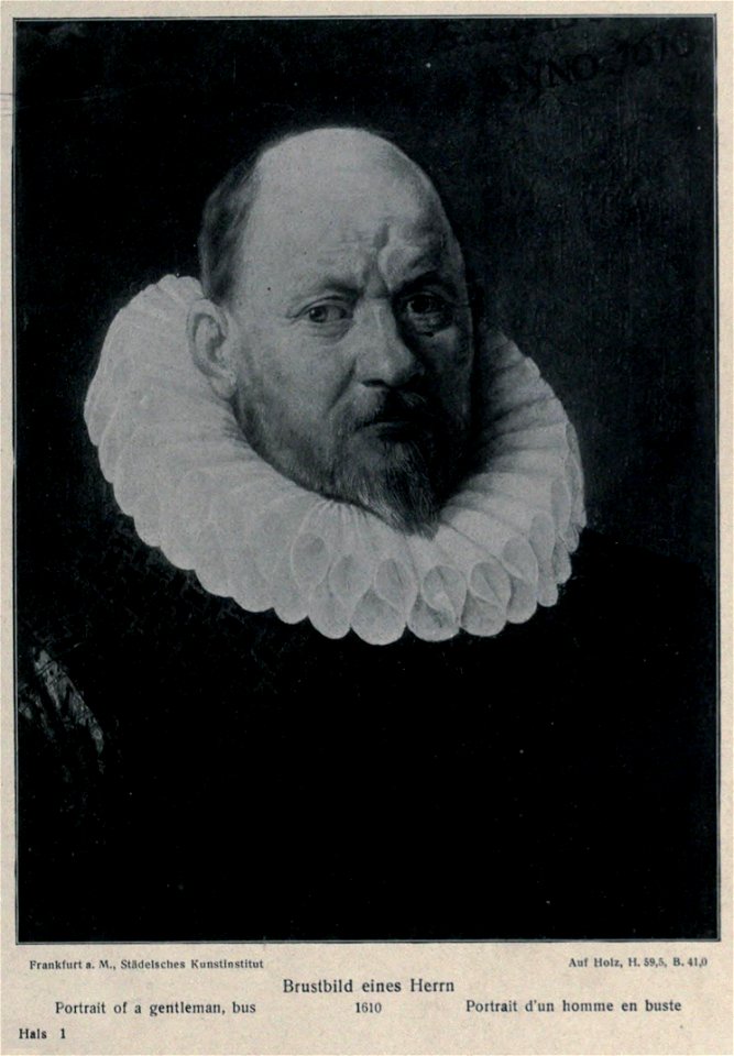 After Frans Hals - portrait of a man in a ruff collar - KdK1