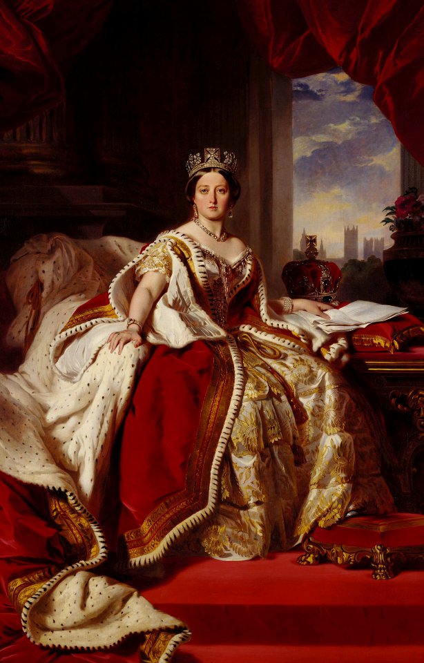 After Franz Xaver Winterhalter (1805-73) - Queen Victoria (1819-1901) - RCIN 407421 - Royal Collection