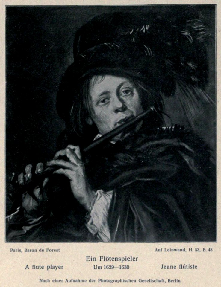 After Frans Hals - A flute player c1629-1630 KdK 81 left