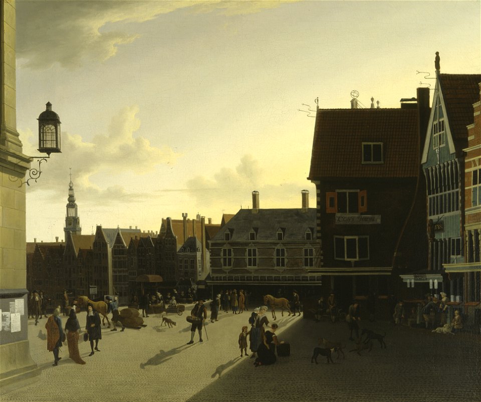After Gerrit Berckheyde - The Dam at Amsterdam - 67-1953 - Saint Louis Art Museum