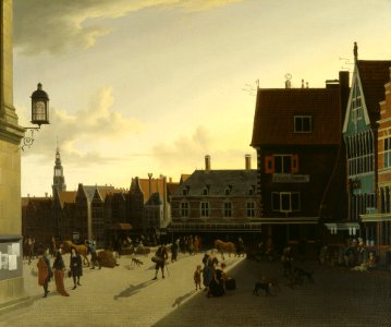 After Gerrit Berckheyde - The Dam at Amsterdam - 67-1953 - Saint Louis Art Museum