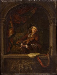 After Gerard Dou - Violin Player Cat545