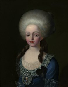 After Giuseppe Troni (1739-1810) - Queen Carlota Joaquina (1775-1830), consort of John VI, King of Portugal, when Princess of Brazil - RCIN 406071 - Royal Collection