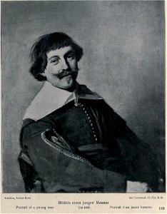 After Frans Hals - portrait of a seated young man in split-sleeve jacket and flat collar