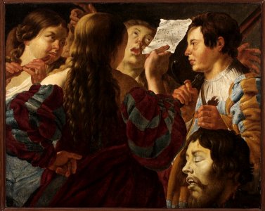 After Hendrick ter Brugghen - David met het hoofd van Goliath - NK3295 - Cultural Heritage Agency of the Netherlands Art Collection