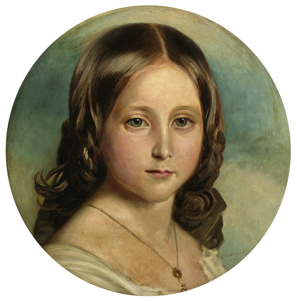 After Franz Xaver Winterhalter (1805-73) - Princess Alice (1843-1878), later Grand Duchess of Hesse, when a child - RCIN 405376 - Royal Collection
