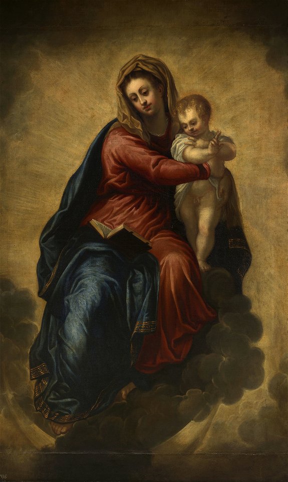 After Jacopo Tintoretto (1519-94) - The Virgin and Child - RCIN 402751 - Royal Collection