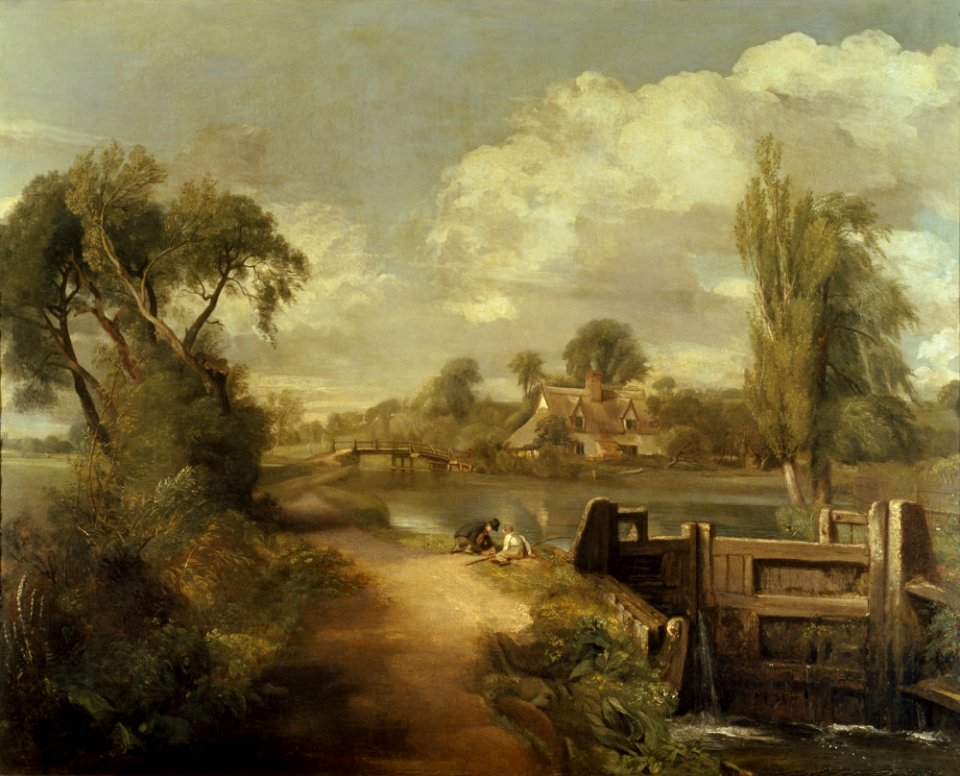 After John Constable - Flatford Lock, NT 515780