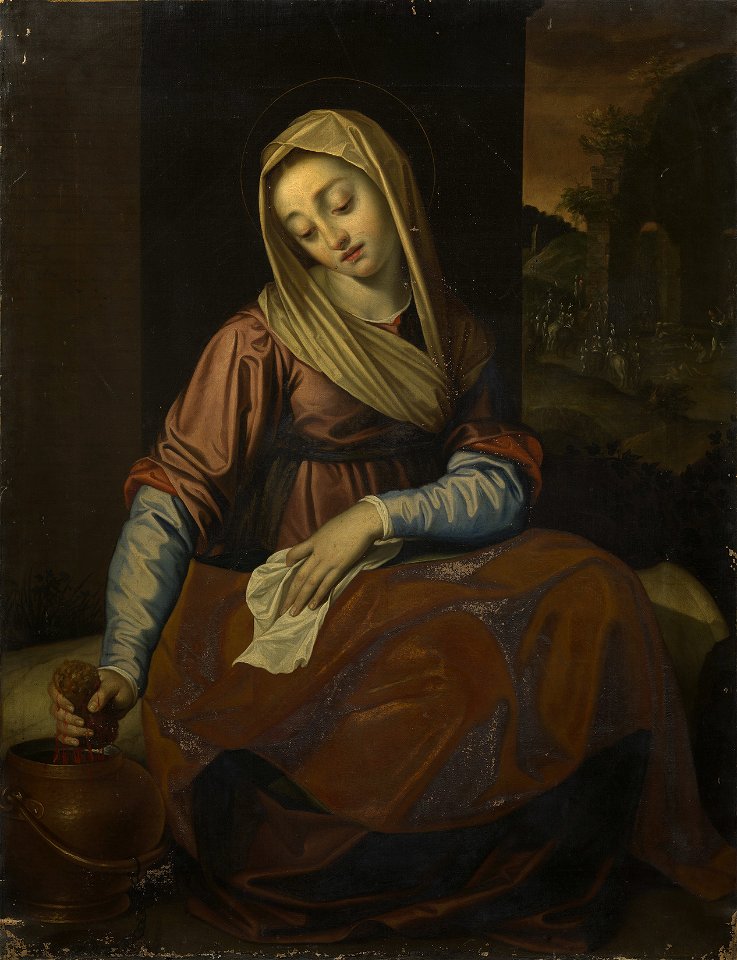 After Scipione Pulzone (c.1545-98) - Saint Praxedis (or Pudentiana) - RCIN 402643 - Royal Collection