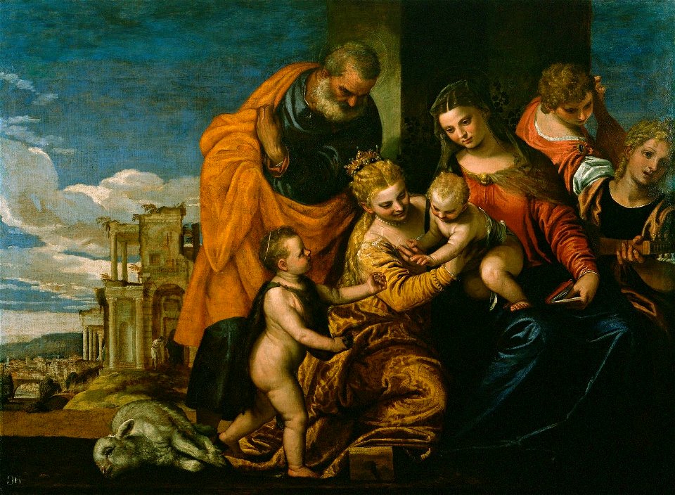 After Paolo Veronese (1528-88) - The Mystic Marriage of Saint Catherine of Alexandria - RCIN 405710 - Royal Collection